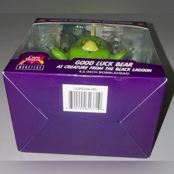 Care Bears Good Luck Bear as Creature from the Black Lagoon 4.5 inch Bobblehead - Picture 6 of 9
